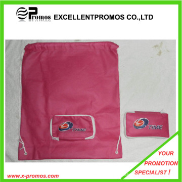 Promotional Customized Logo Foldable Drawstring Shopping Bags (EP-B7141)